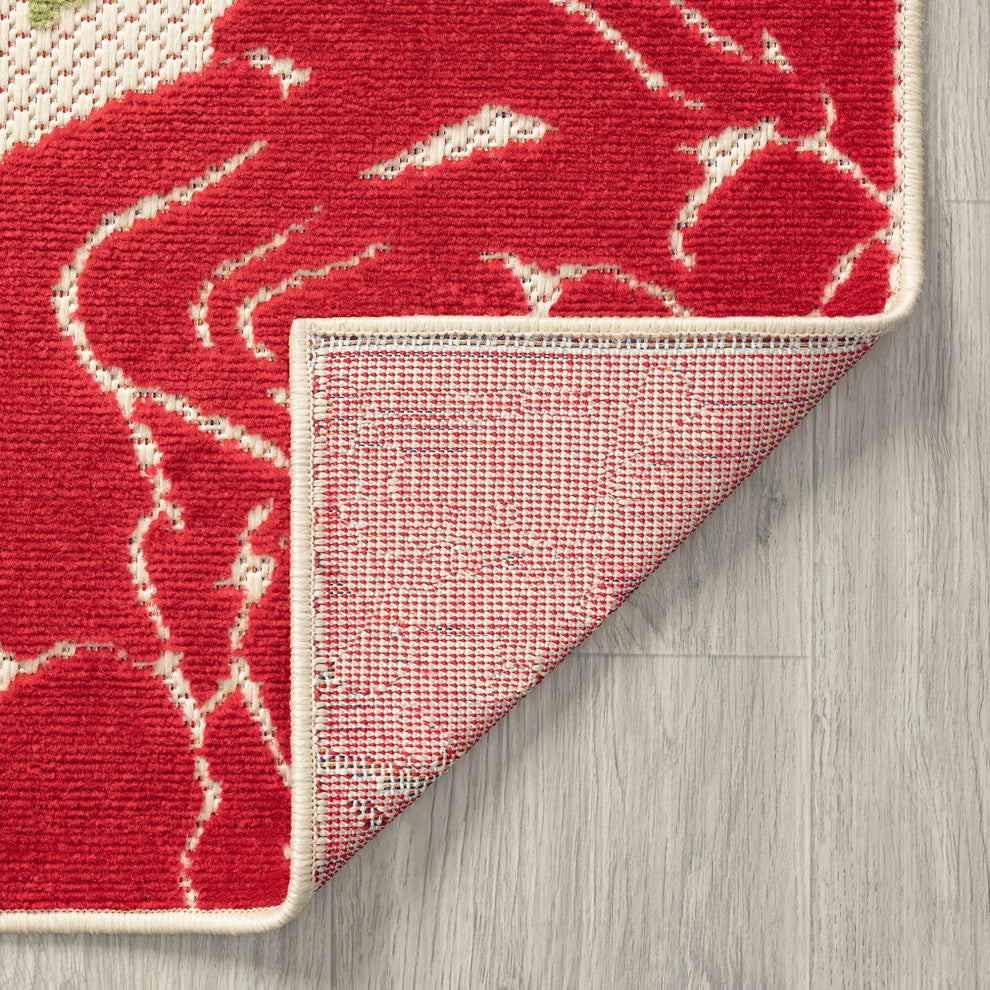 Owen Modern Floral Area Rug, Multi-Color, 8'10" X 12'2"
