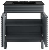 Render 30" Bathroom Vanity, Gray Black