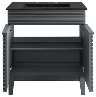 Render 30" Bathroom Vanity, Gray Black