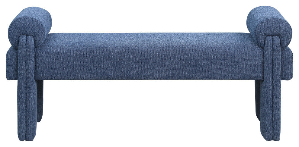 Stefano Upholstered Bench, Navy