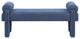 Stefano Upholstered Bench, Navy