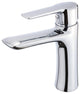 Fine Fixtures Round Single Hole Bathroom Faucet, Polished Chrome