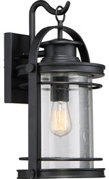 Booker 1-Light Outdoor Lantern, Mystic Black