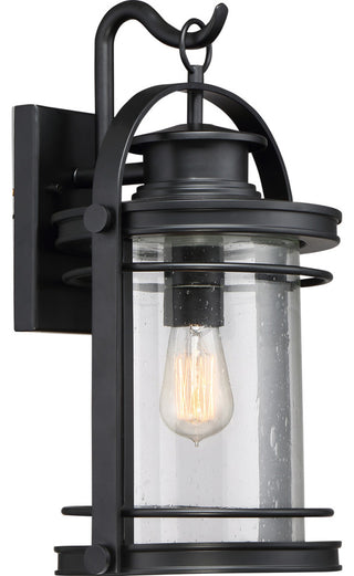 Booker 1-Light Outdoor Lantern, Mystic Black