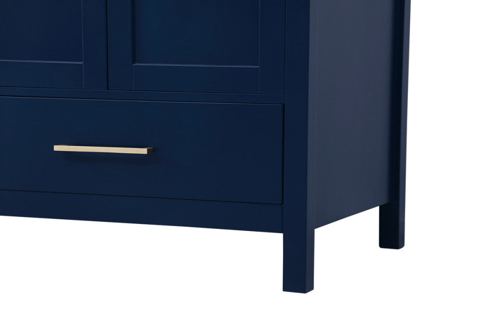 Blue 72" Double Sink Bathroom Vanity