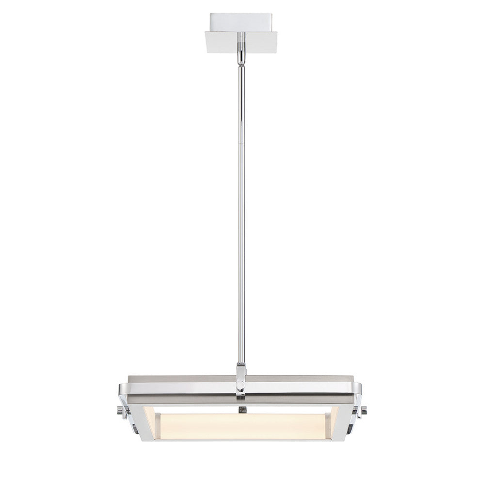 Annilo 1-Light Chandelier, Chrome/Nickel