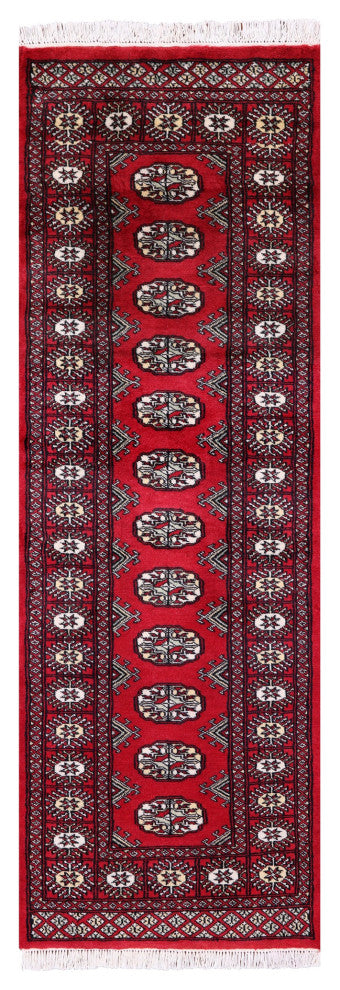 2' 0" X 5' 9" Runner Silky Bokhara Hand-Knotted Rug - Q13830