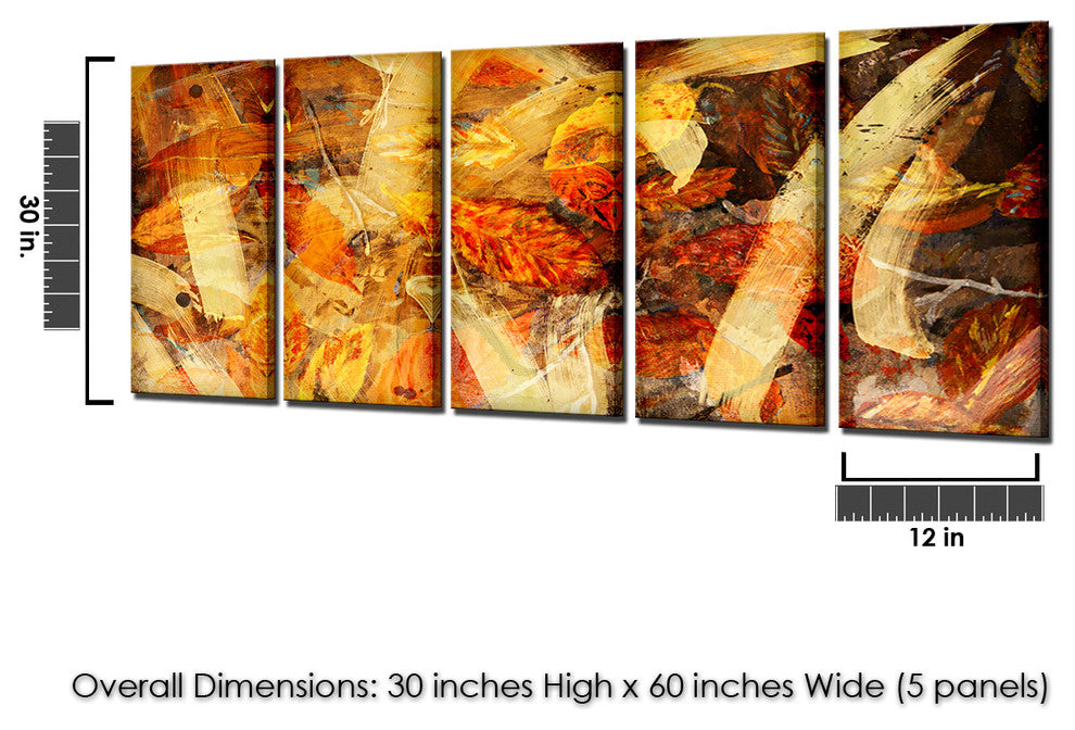 Painted Petals LXV 5-Piece Canvas Art Set