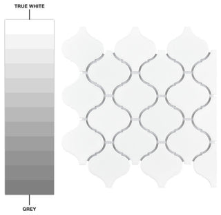 Metro Lantern Matte White Porcelain Floor and Wall Tile