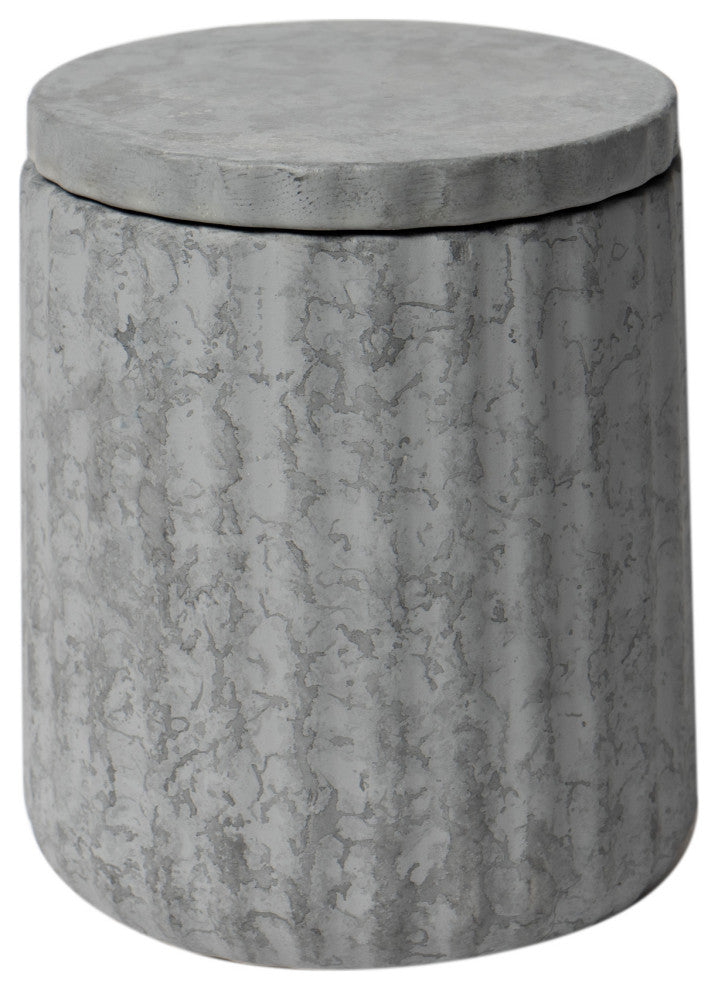 ALFI brand ABCO1001 5 Piece Solid Concrete Gray Matte Bathroom Accessory Set