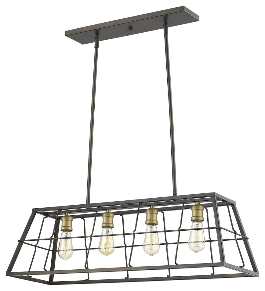Charley 4-Light Oil-Rubbed Bronze Pendant