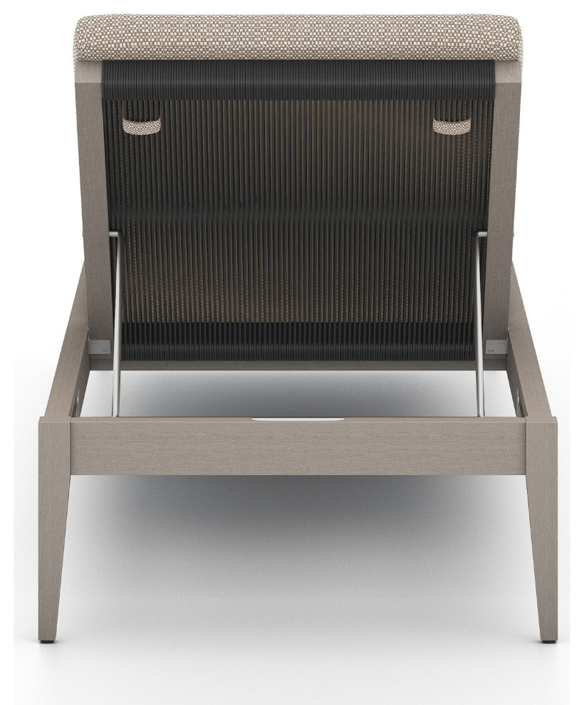 Sherwood Outdoor Chaise Lounge-Grey/Sand
