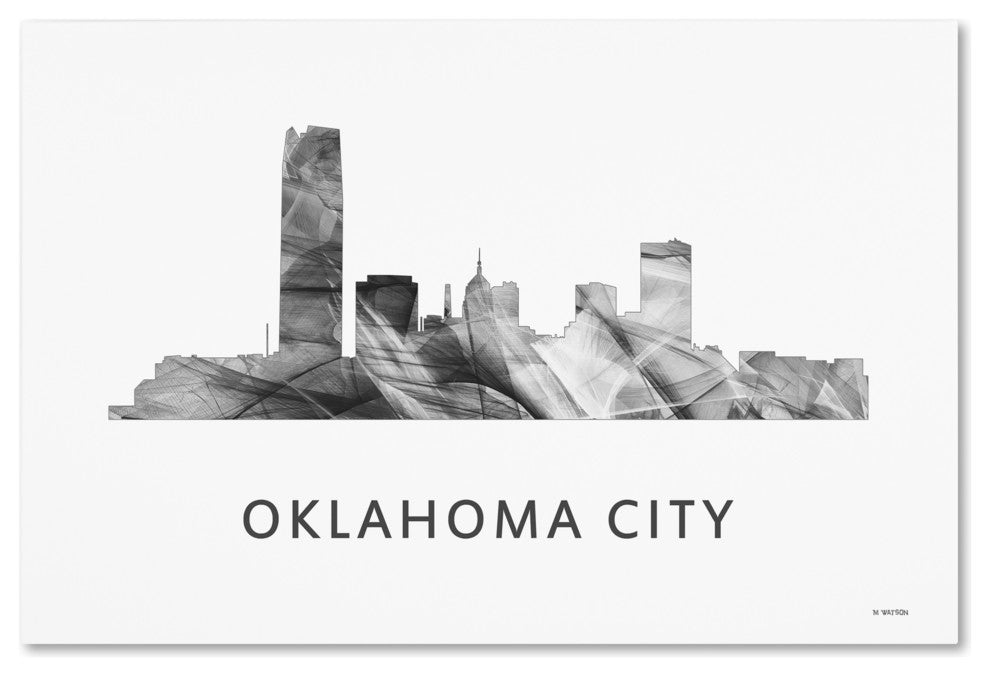 Marlene Watson ''Oklahoma City Oklahoma Skyline'' Canvas Art, 24x16