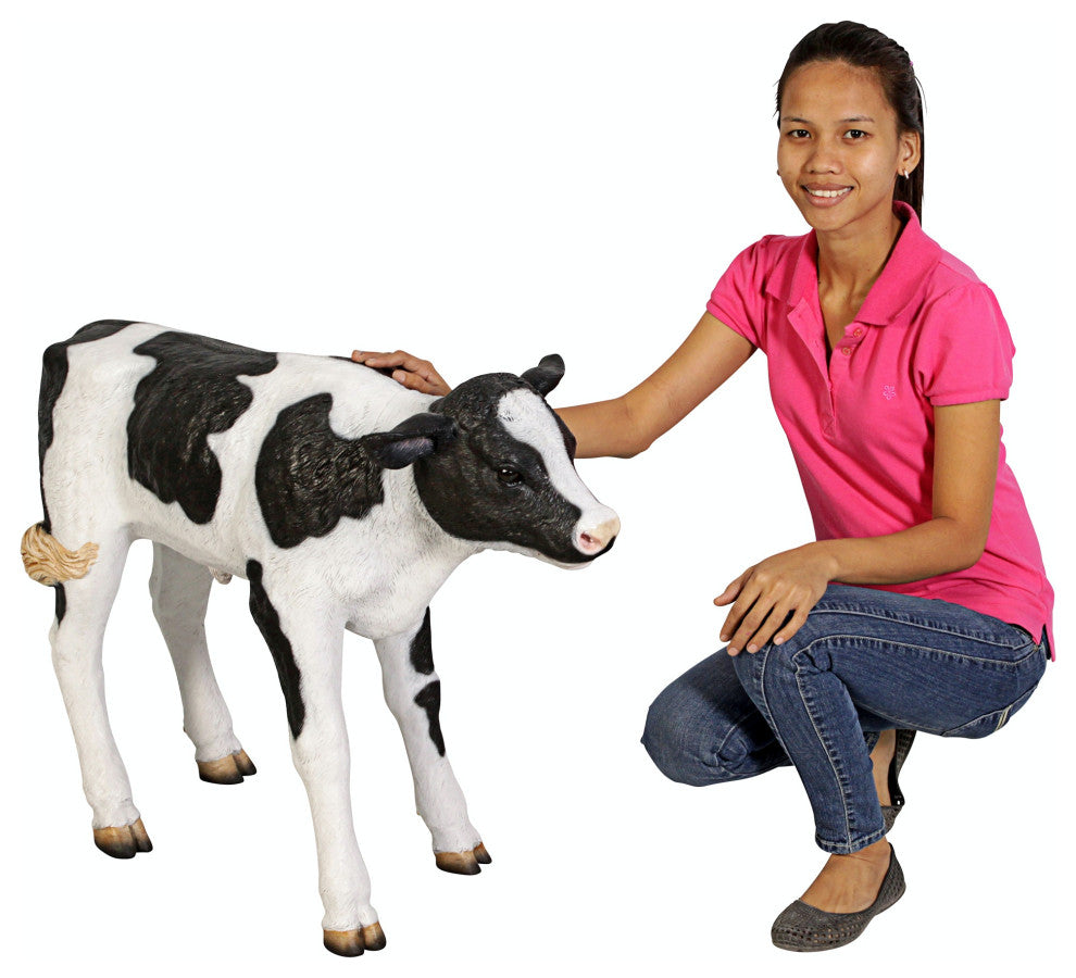 Buttercup the Life-Size Holstein Calf Dairy Cow Statue