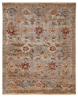 Pierson Transitional Floral & Botanical, Brown/Tan/Gray, 7'9"x9'9" Area Rug
