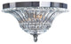 Elegant Designs 2-Light Glass Ceiling Light Glacier Petal Flushmount
