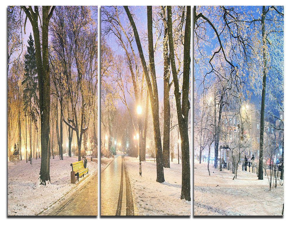 "Mariinsky Garden Long Shot" Photography Wall Art, 3 Panels, 36"x28"