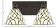 Edge 2-Light Bath Bar, Espresso Finish, 7" Sandhill Art Glass