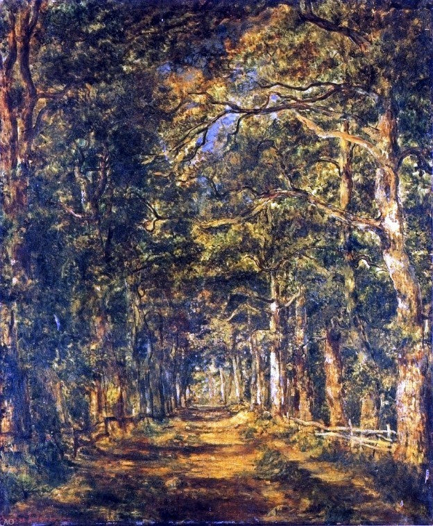 Charles Leroux Path Among the Trees at Souliers Wall Decal Print