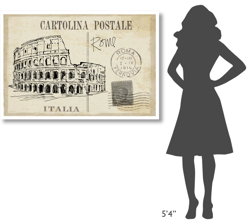 "Postcard Sketches III v2" Digital Paper Print by Anne Tavoletti, 50"x34"