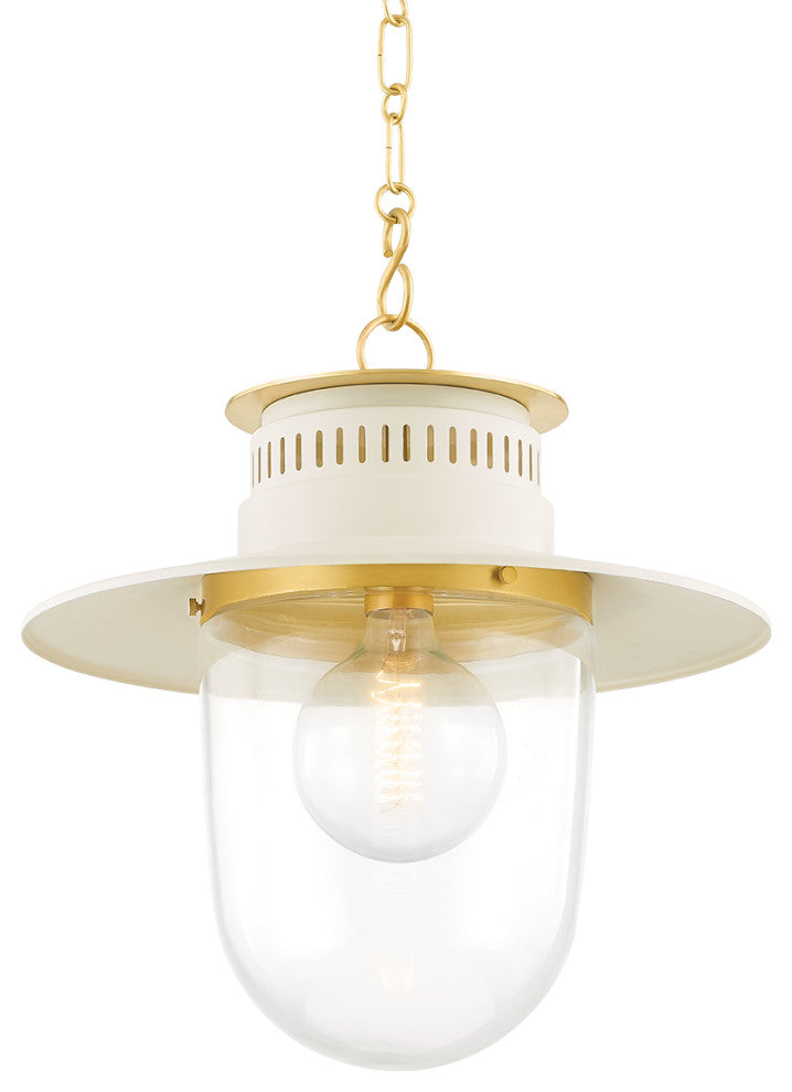 Mitzi Nori 1 Light 17" Pendant, Aged Brass - H773701L-AGB-SCR