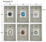 Uttermost 6-Piece Agate Stone Wall Art