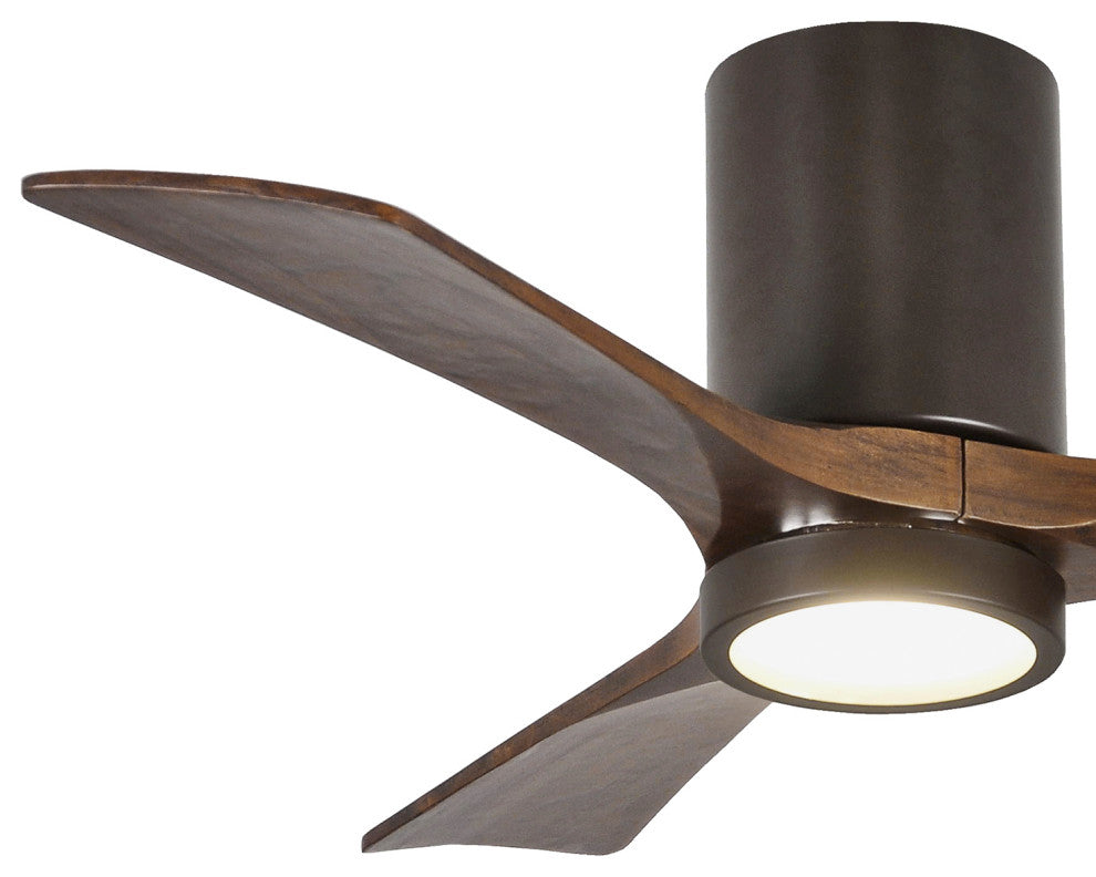 Irene HLK 3 Blade Hugger Paddle Fan with Light Kit, Textured Bronze, 42"
