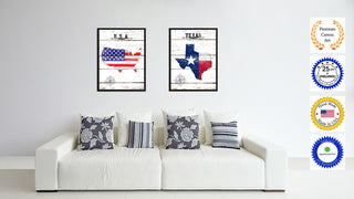 Texas State Flag Canvas, 13"x17"