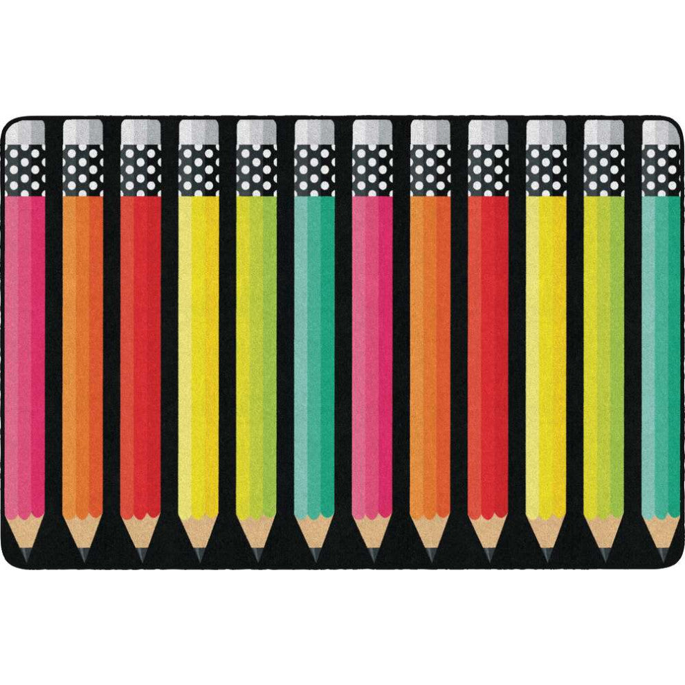 Flagship Carpets CA1994-44SG Black White/Stylish Brights Pencil