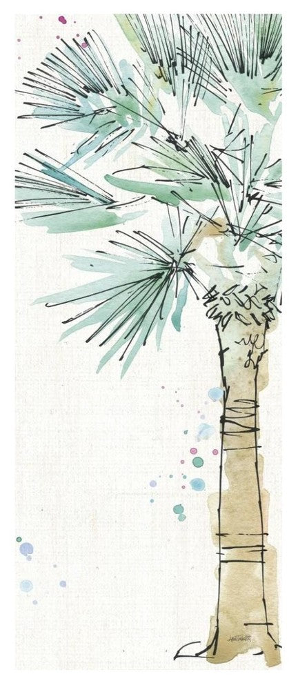 "Palm Passion VII no Words" Digital Paper Print by Anne Tavoletti, 32"x77"