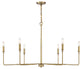 Savoy House Salerno 6-Light Chandelier, Warm Brass
