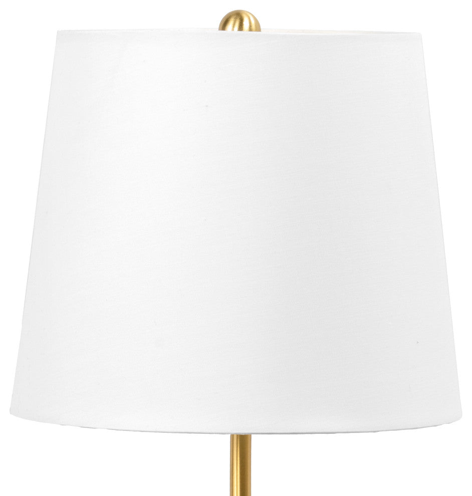 Nuloom 17" Gold Crystal Table Lamp