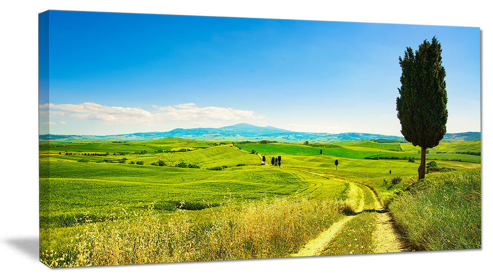 "Rural Landscape Countryside Farm" Landscape Wall Art Print, 40"x20"
