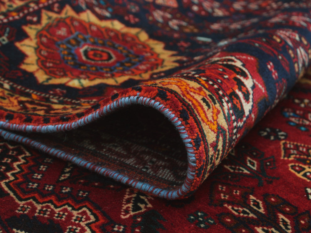 Fine Vintage Distressed Temor Red Rug