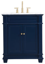 Elegant Decor Wesley Bathroom Vanity VF50030BL, Blue