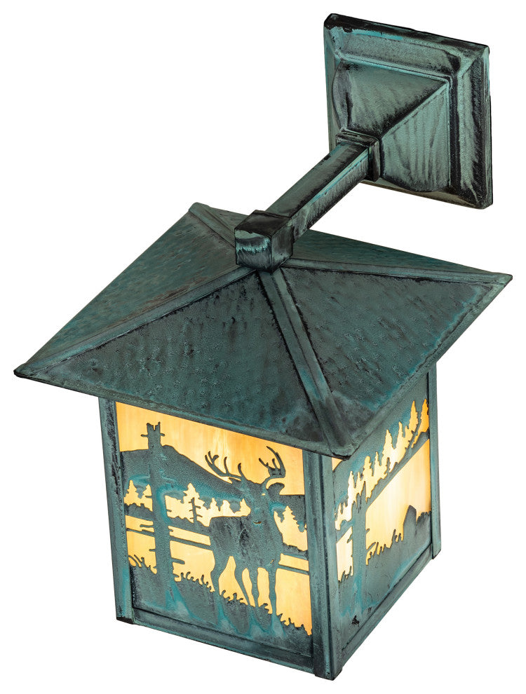 9 Wide Seneca Deer Creek Solid Mount Wall Sconce
