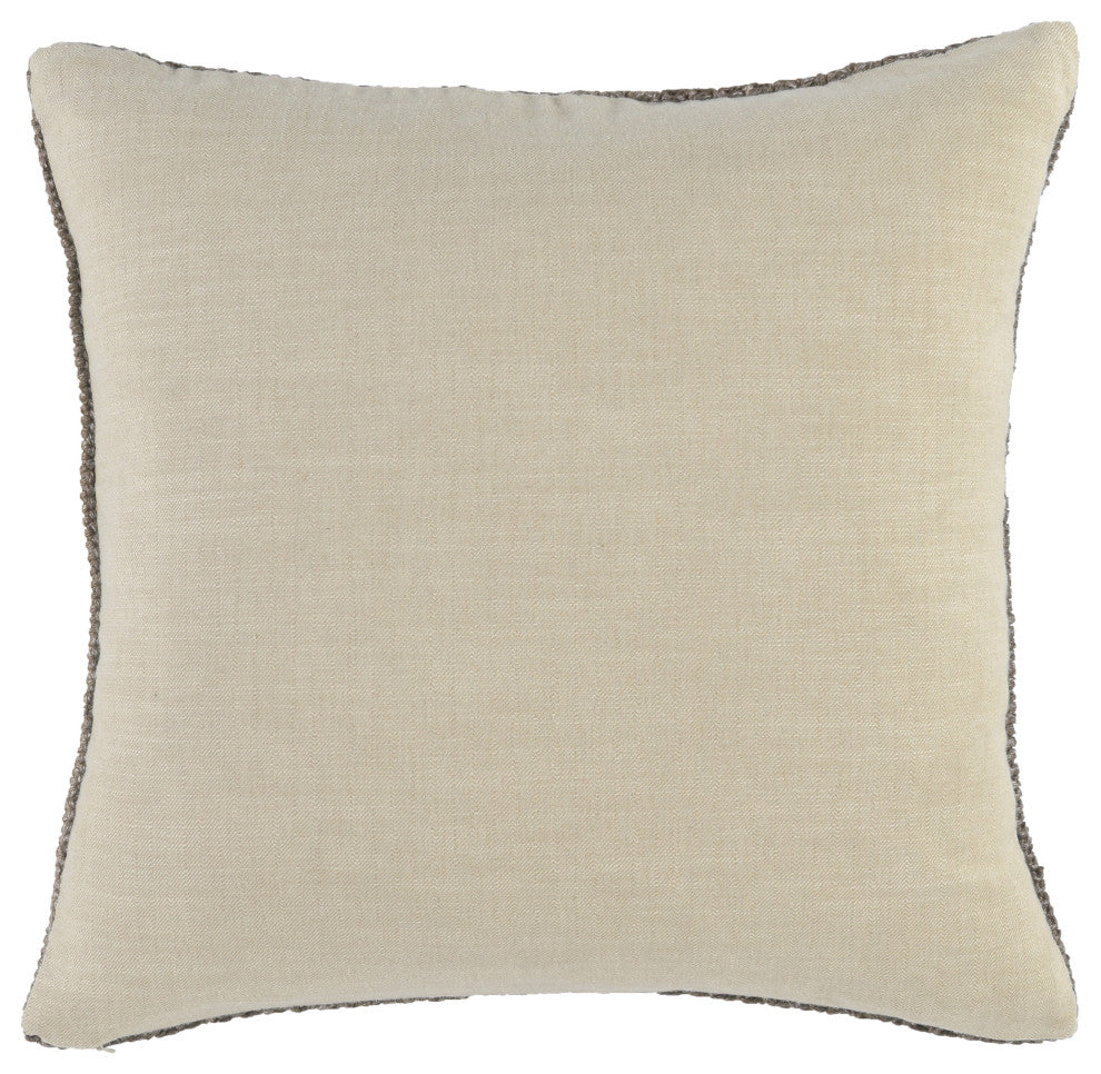 Marcie Knitted 22" Throw Pillow by Kosas Home, Natural