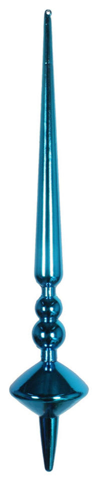 Vickerman M183312S 12" Turquoise Shiny Cupola Finial Ornament, Pack of 3