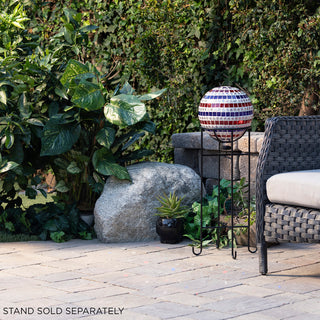 Patriotic Stars and Stripes Gazing Globe Flag Pattern