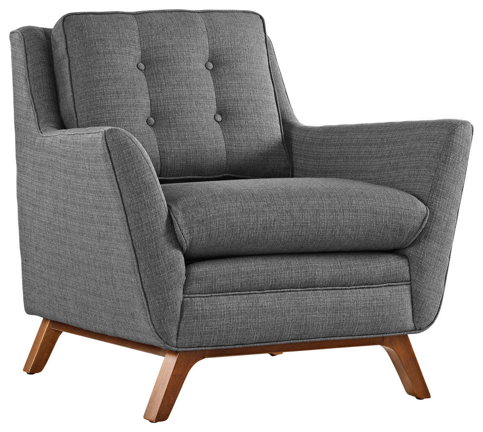 Gray Beguile Living Room Set Upholstered Fabric Set of 3