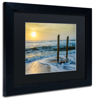 PIPA Fine Art 'Kissed by the Sea' Matted Framed Art, 14x11