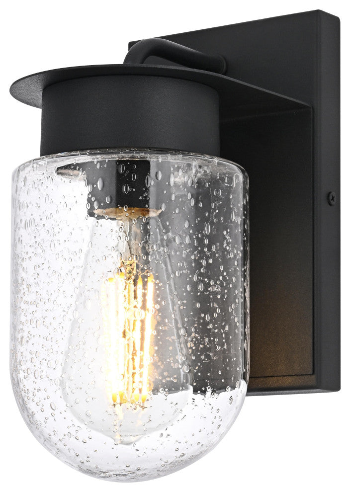 Home Living 5" Outdoor Wall Sconce, Black