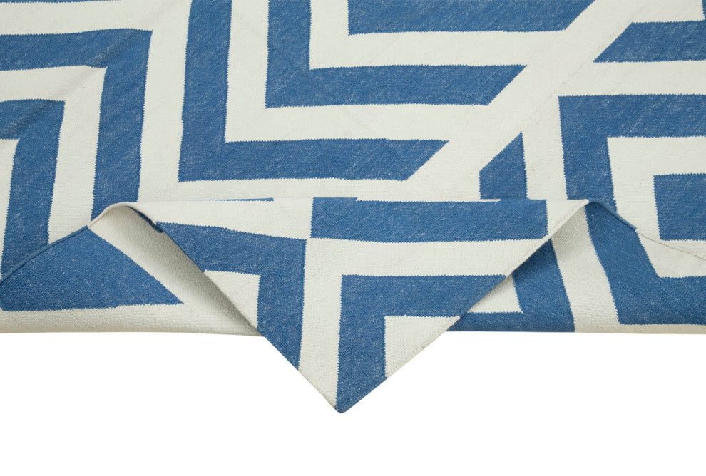 Rug N Carpet - Handmade Wool 3' 7'' x 5' 5'' Flatweave Dhurrie Kilim Rug