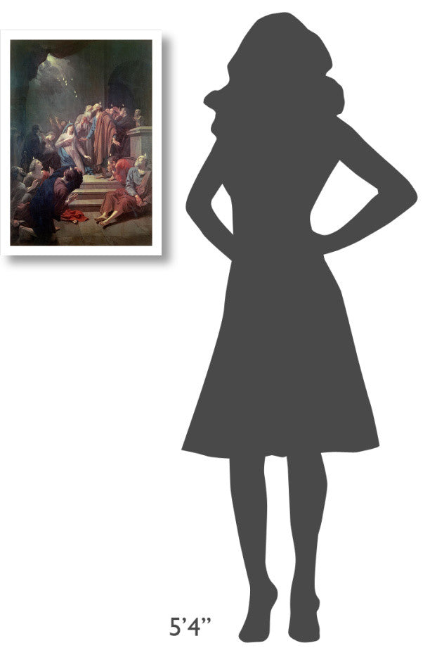"The Pentecost" Digital Paper Print by Adriaen van der Werff, 17"x24"