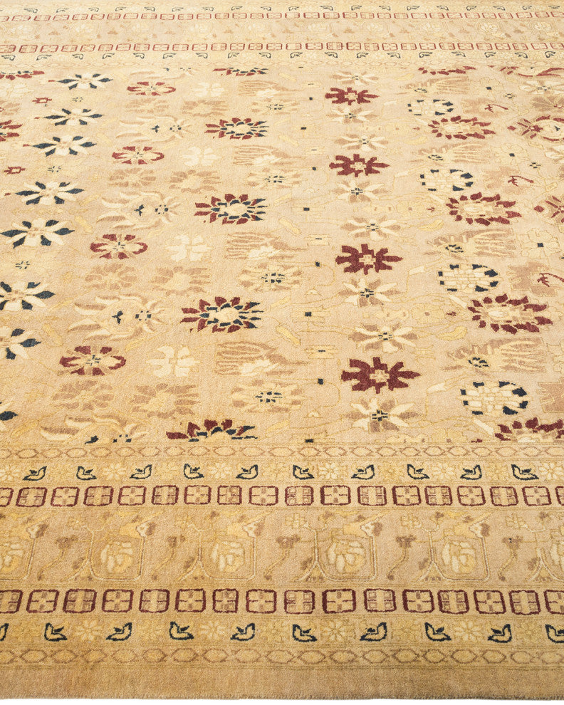 Mogul, One-of-a-Kind Hand-Knotted Area Rug Yellow, 5'10"x9'1"
