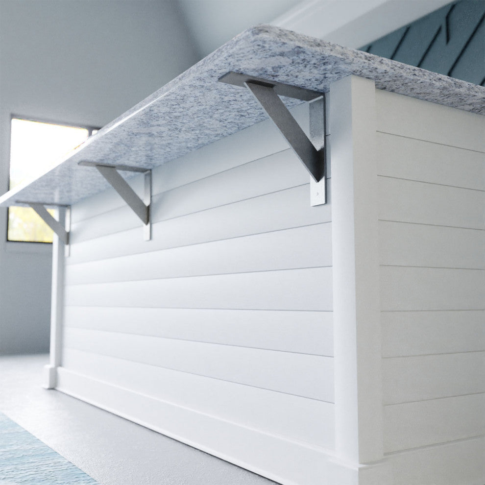 2"x10"x10" Traditional Bracket, Stainless Steel