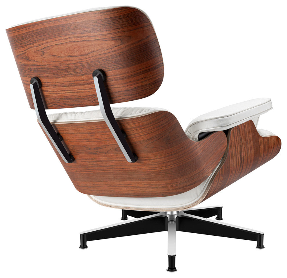 Leather Swivel Accent Chair and Ottoman