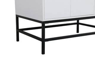 Home Living 22" Modern White-Light Bathroom Vanity