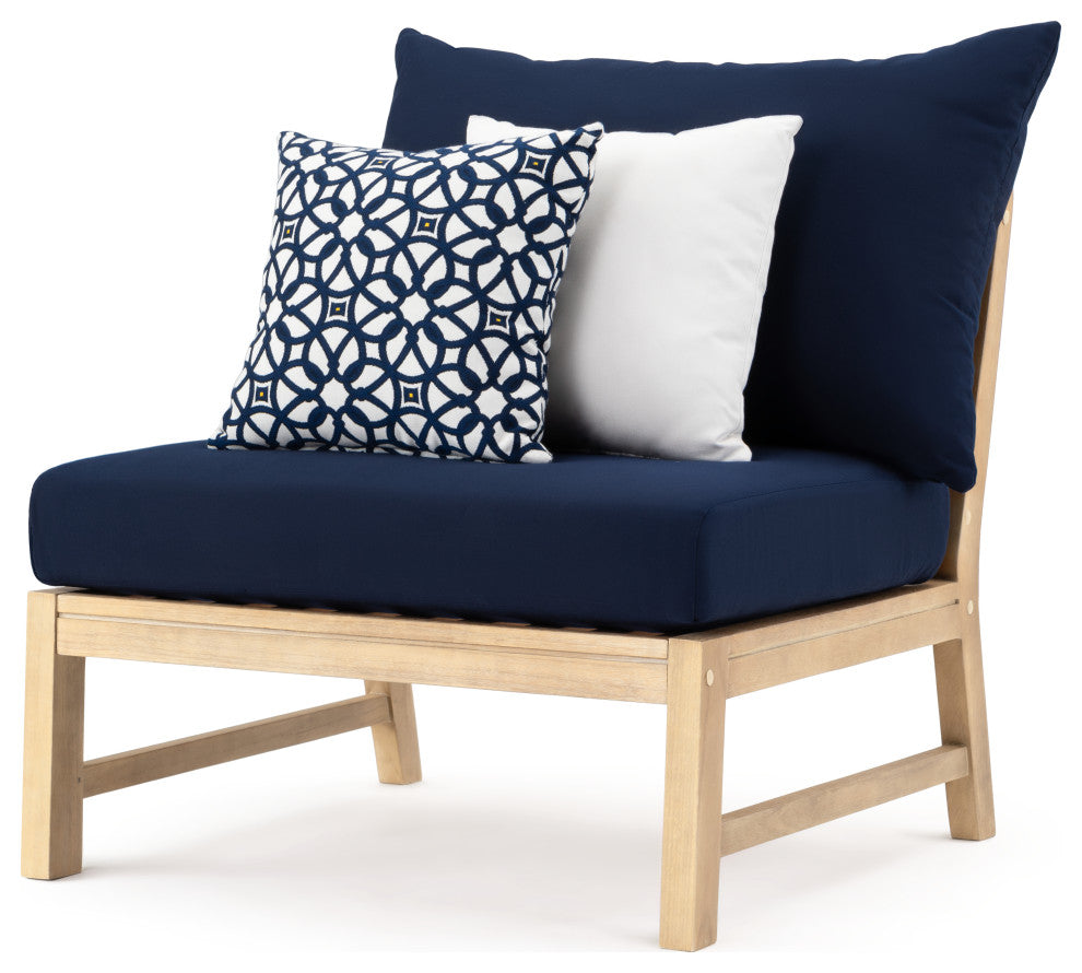 Kooper 6 Piece Sunbrella Outdoor Patio Sectional, Navy
