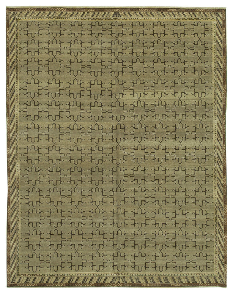 Rug N Carpet - Handwoven Oriental 8' 0" x 10' 1" Unique Oushak Area Rug